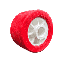 Side roller polymer I Ø100x60x21mm I red MR