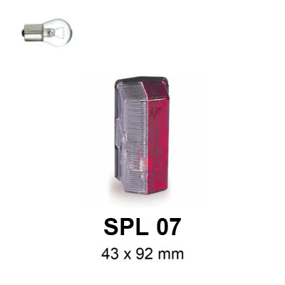 End-outline marker light SPL 07, red/white, Jokon