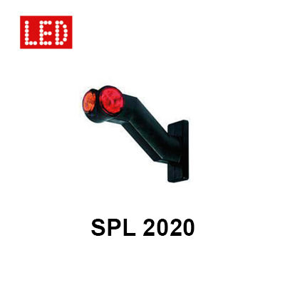 End-outline marker light SPL 2020 W, LED, rog, red/white/yellow, left, Jokon