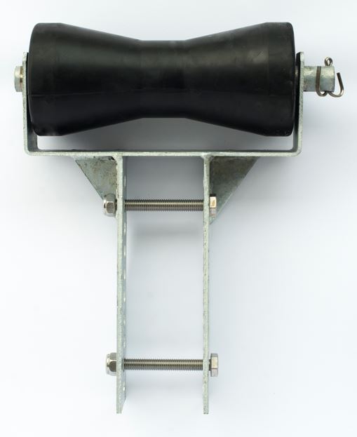 Keel roller assembly - 200mm keel roller on T piece I TORBARINA