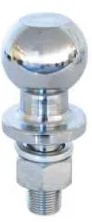 Coupling ball with washer + nut 50 mm