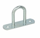 Rounded staple eye lashing ring