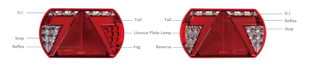 Tail light, LED, right (26095) Lucidity
