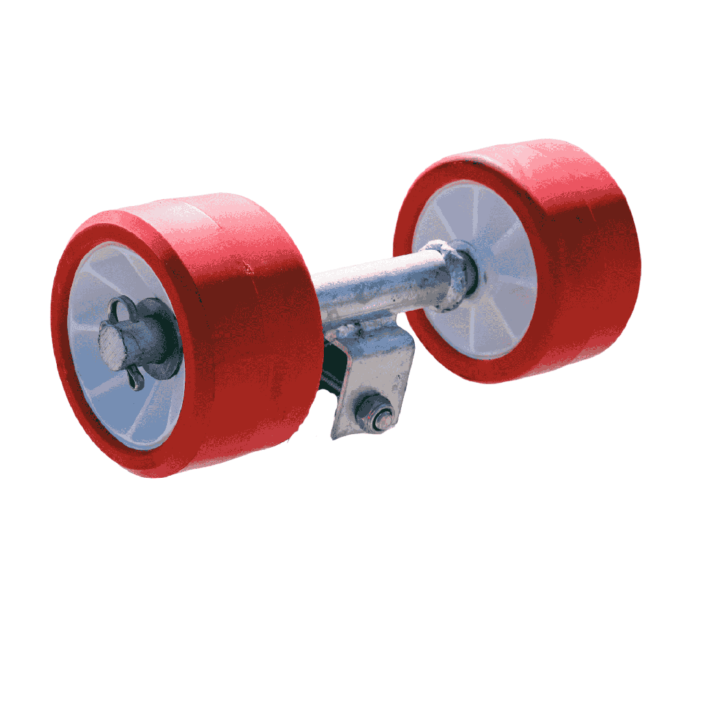 Side rollers on wing bracket I solid and enhanced I Ø120